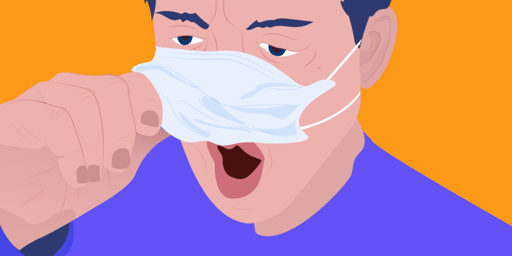 Man in face mask